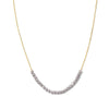 Splendid Iris - Delicate Crystal Accented Necklace: Black