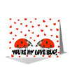 Printed Canvas - Ladybug Side, Greeting Card (8300TA): A2 Card