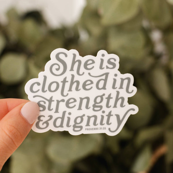 The Anastasia Co - Strength & Dignity Sticker - Green