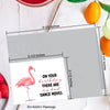 Printed Canvas - Flamingo, Greeting Card (8452H): A2 Card