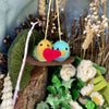 Handmade Felt Lovebirds Budgies Valentine's Day Decoration