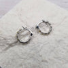 Treasure Wholesale - Flower Hoop Earrings