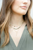 Splendid Iris - Delicate Crystal Accented Necklace: Black