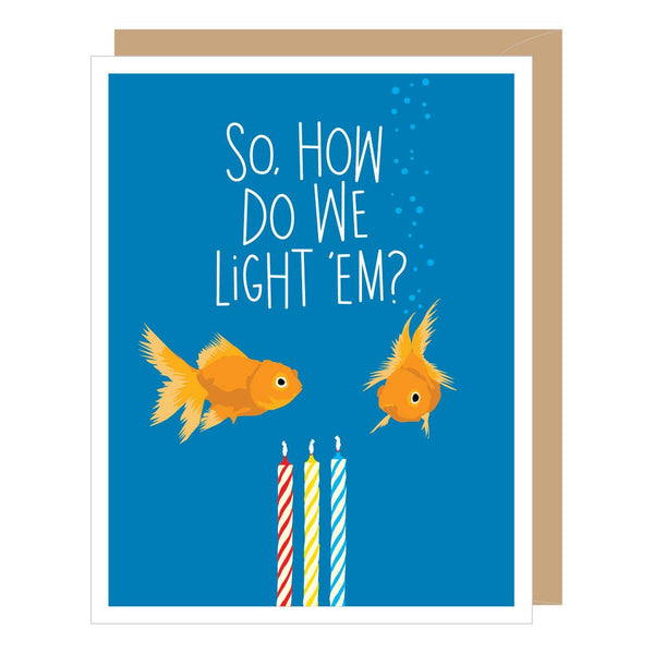 Apartment 2 Cards - Goldfish Birthday Card