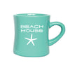 Vital Industries - Beach House Diner Mug, printed Starfish, Sand Dollar: Coral Sand Dollar