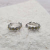 Treasure Wholesale - Flower Hoop Earrings