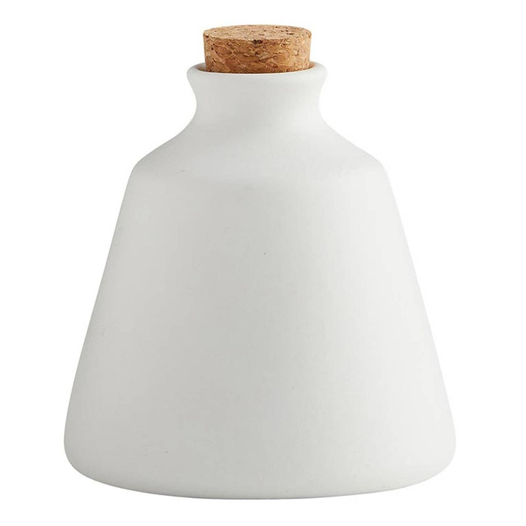 47th & Main (Creative Brands) - White Ceramic Cork Vase Sm