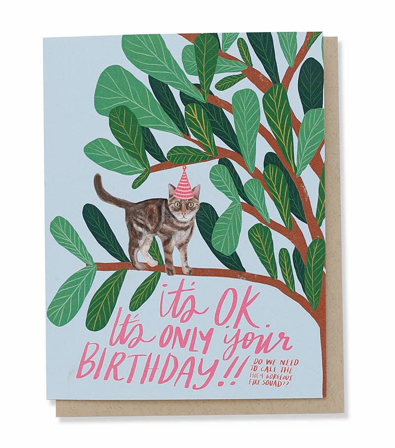 Thimblepress - Scaredy Cat Birthday Card
