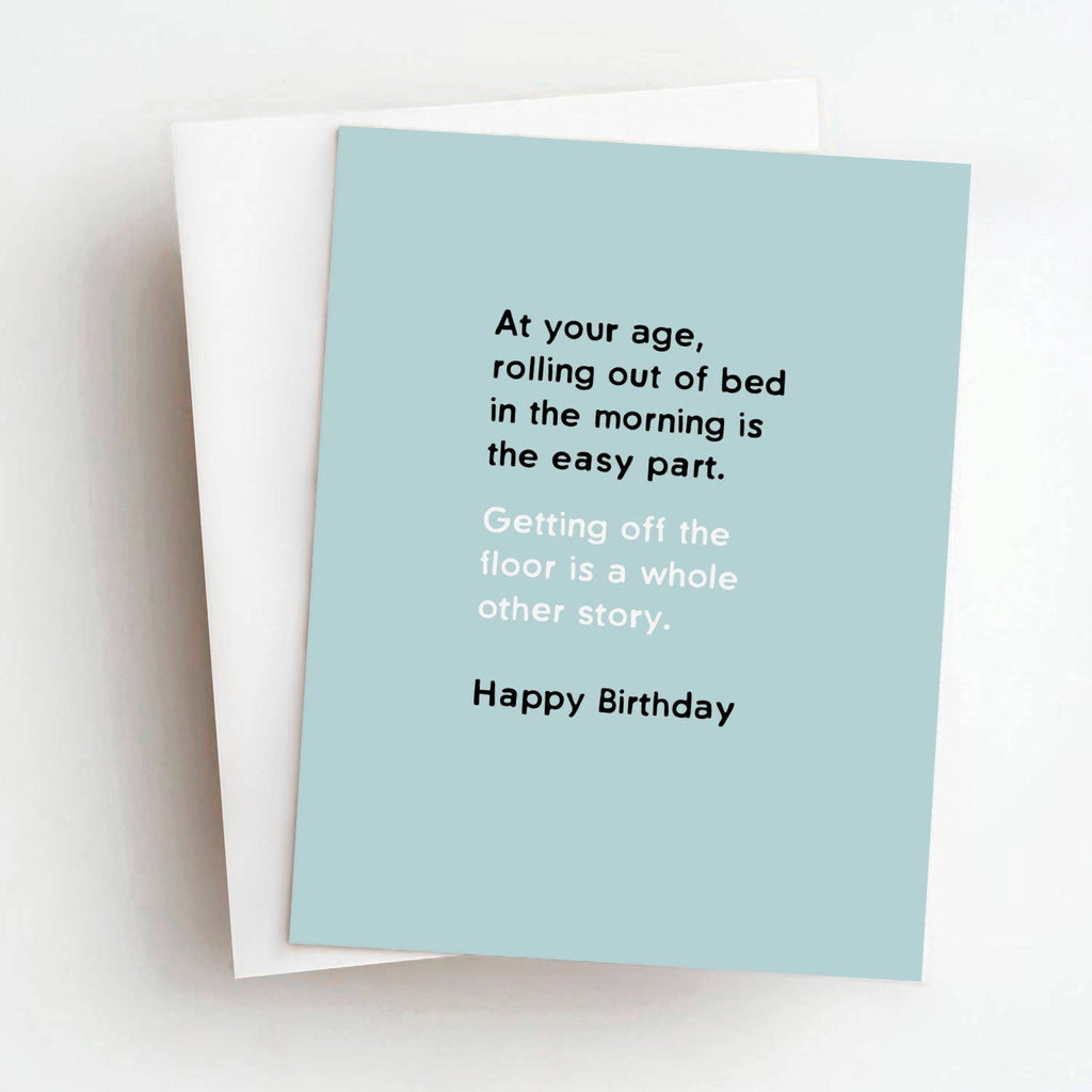Skel & Co - Off The Floor Funny Birthday Greeting Card