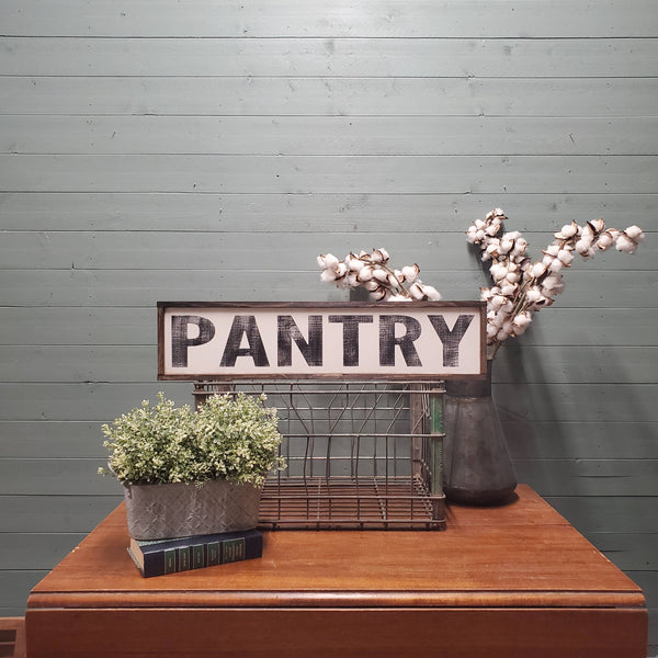 The Green Elephant Shop - Pantry Sign 25x6 inches