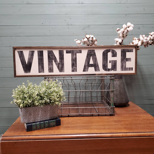 The Green Elephant Shop - Vintage Sign