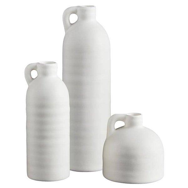 47th & Main (Creative Brands) - White Vase With Handle Sets/3