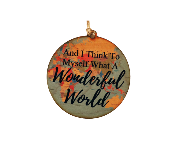 Wonderful World Map Ornament