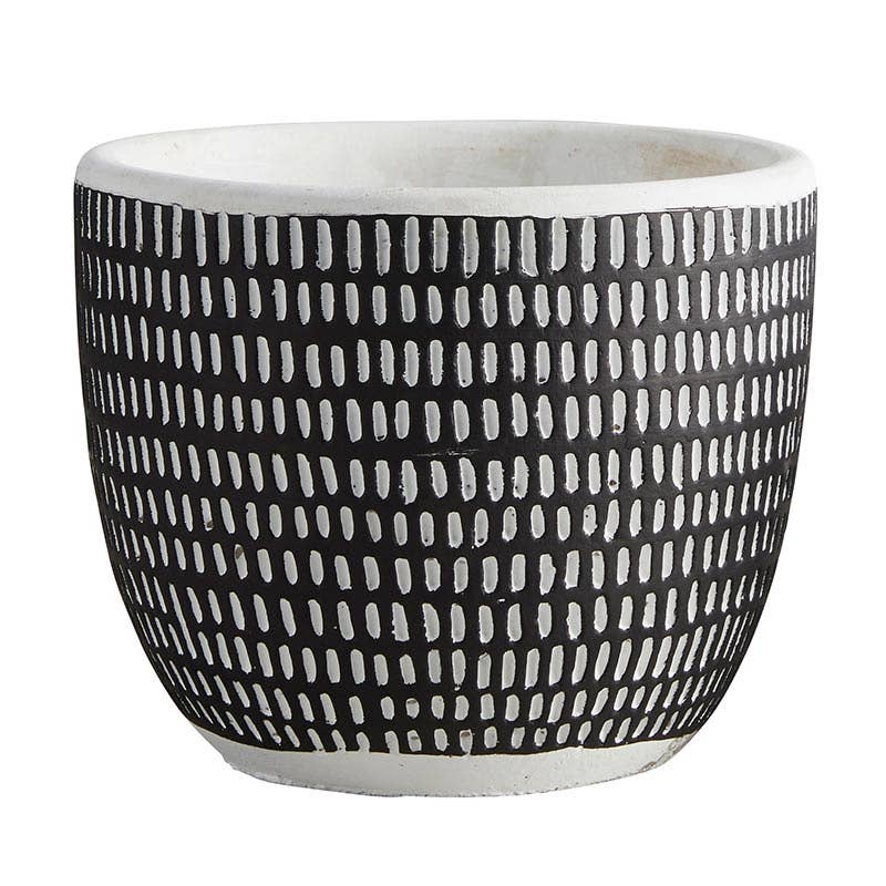 47th & Main (Creative Brands) - Large Pit Vertical Stripes Pot