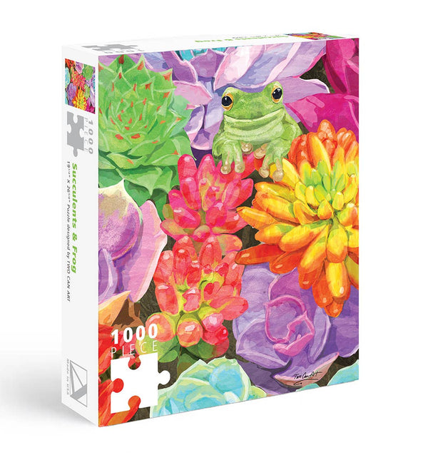 Allport Editions - Succulents Frog 1000 Piece Puzzle