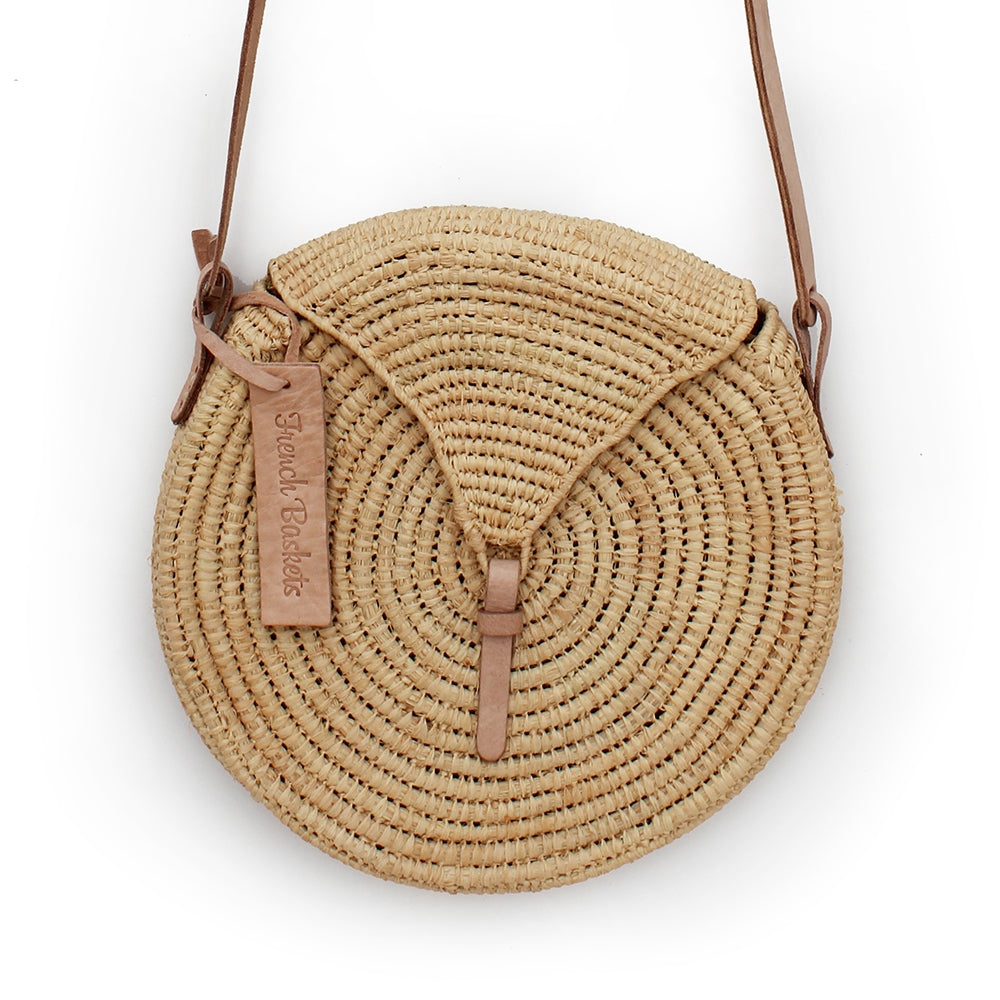 Small round natural straw bag – Simplistic Home